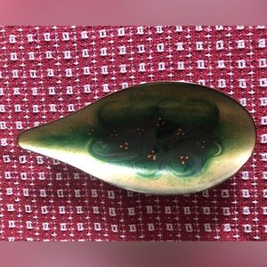 Vintage 1970s hand-made metal trivet dish